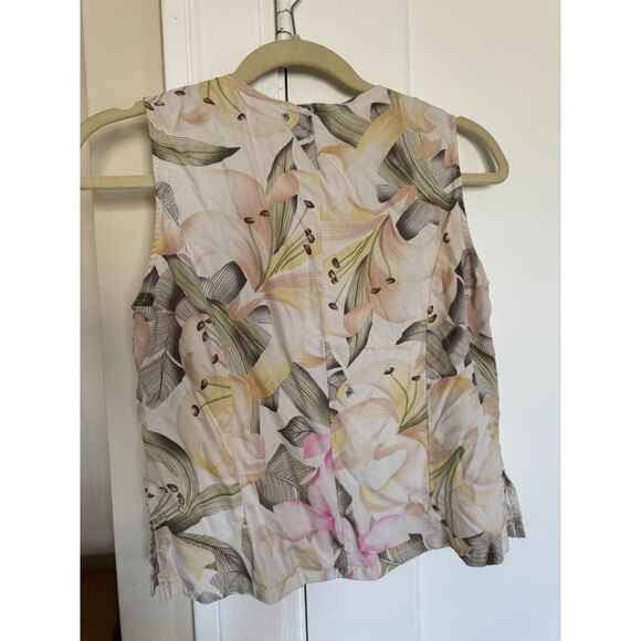 Vintage Hilo Hattie Hawaiian 100% Silk Vest – Size S - 1963 - Picture 2 of 3